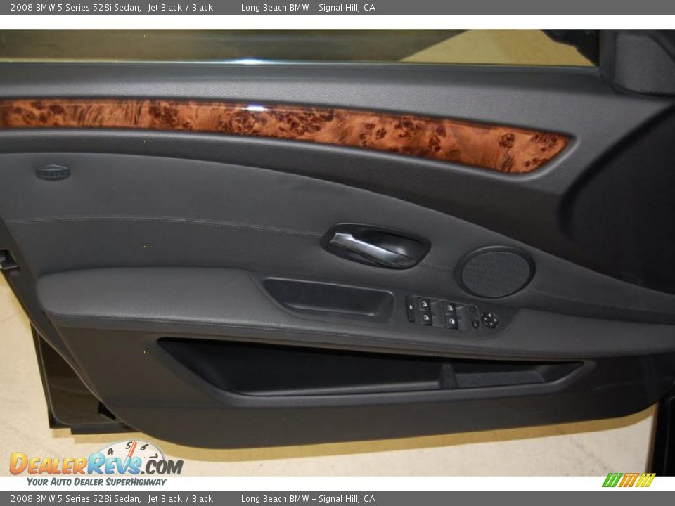 2008 BMW 5 Series 528i Sedan Jet Black / Black Photo #22