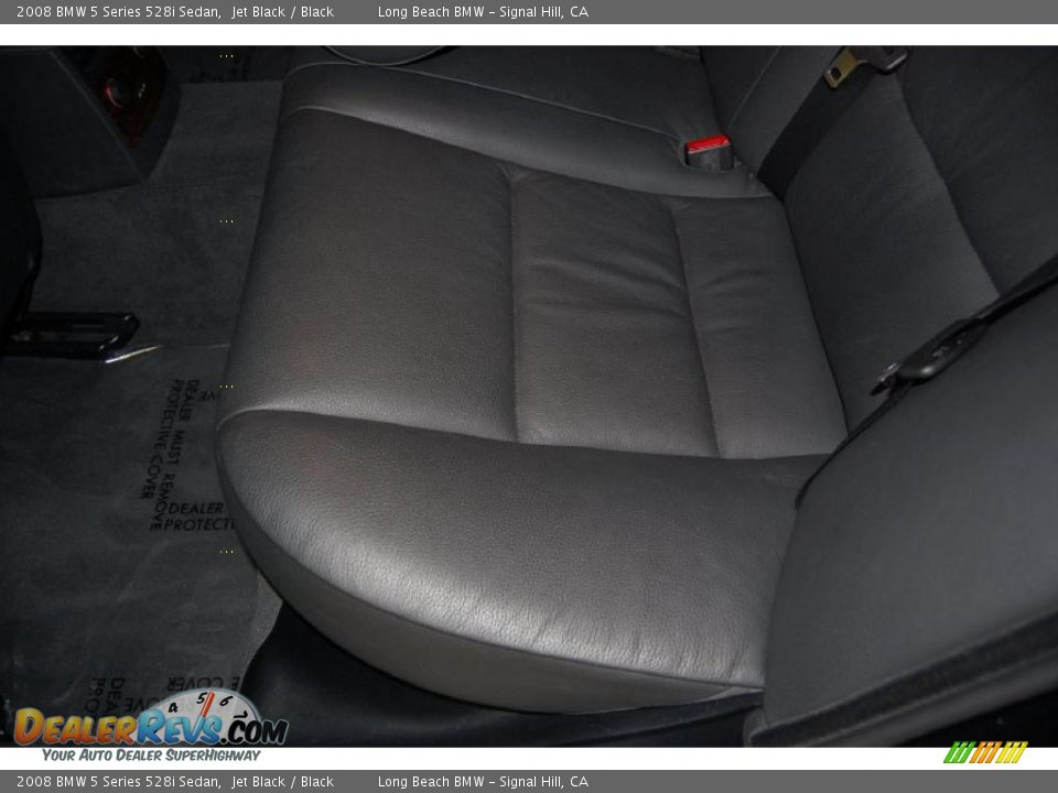 2008 BMW 5 Series 528i Sedan Jet Black / Black Photo #27