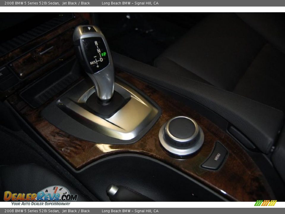 2008 BMW 5 Series 528i Sedan Jet Black / Black Photo #33