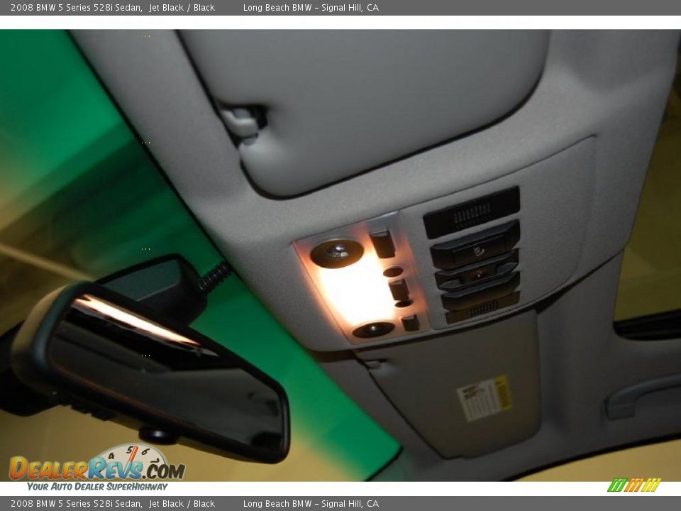 2008 BMW 5 Series 528i Sedan Jet Black / Black Photo #34