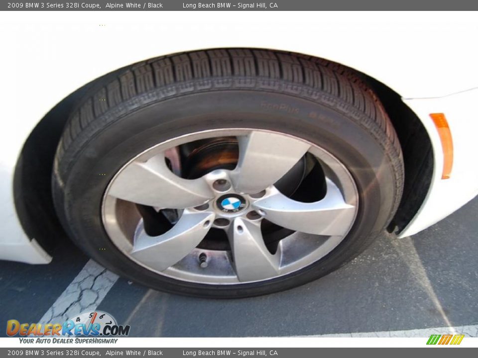 2009 BMW 3 Series 328i Coupe Alpine White / Black Photo #2