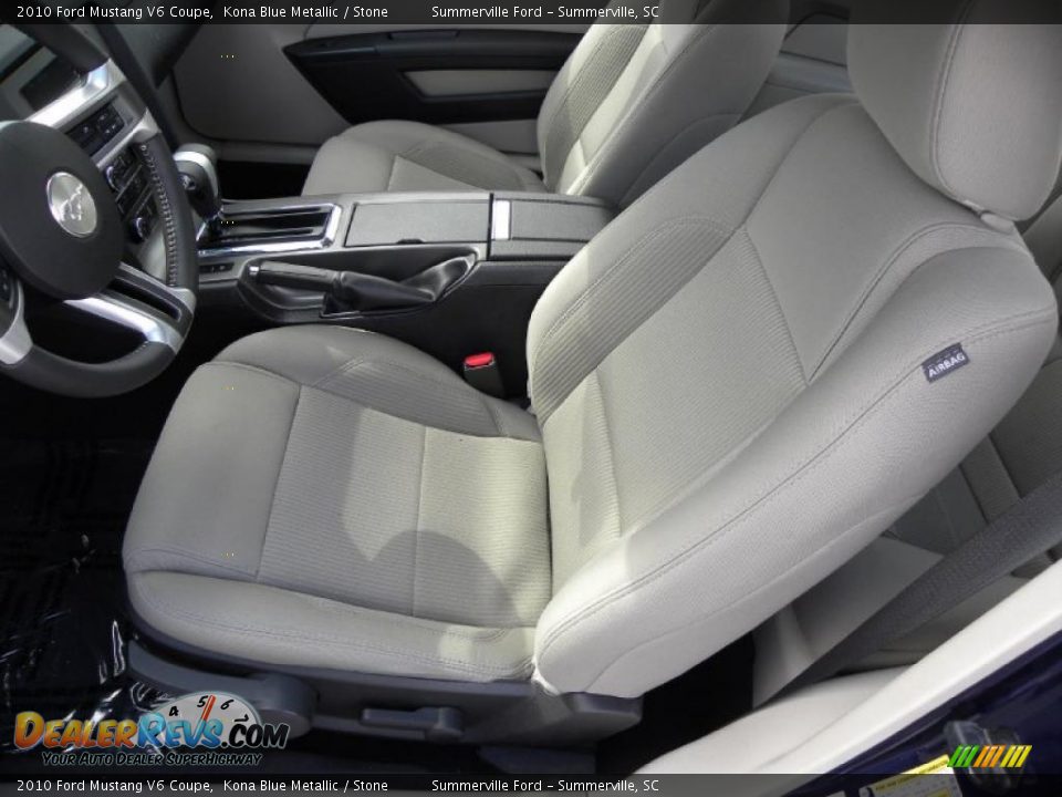 2010 Ford Mustang V6 Coupe Kona Blue Metallic / Stone Photo #4