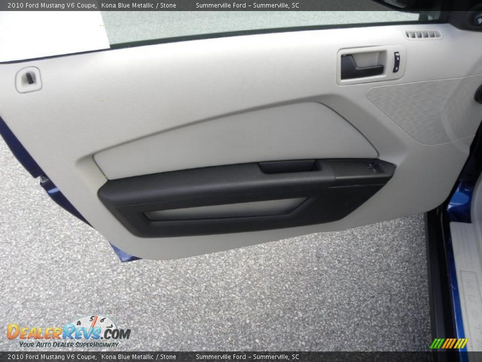 2010 Ford Mustang V6 Coupe Kona Blue Metallic / Stone Photo #6