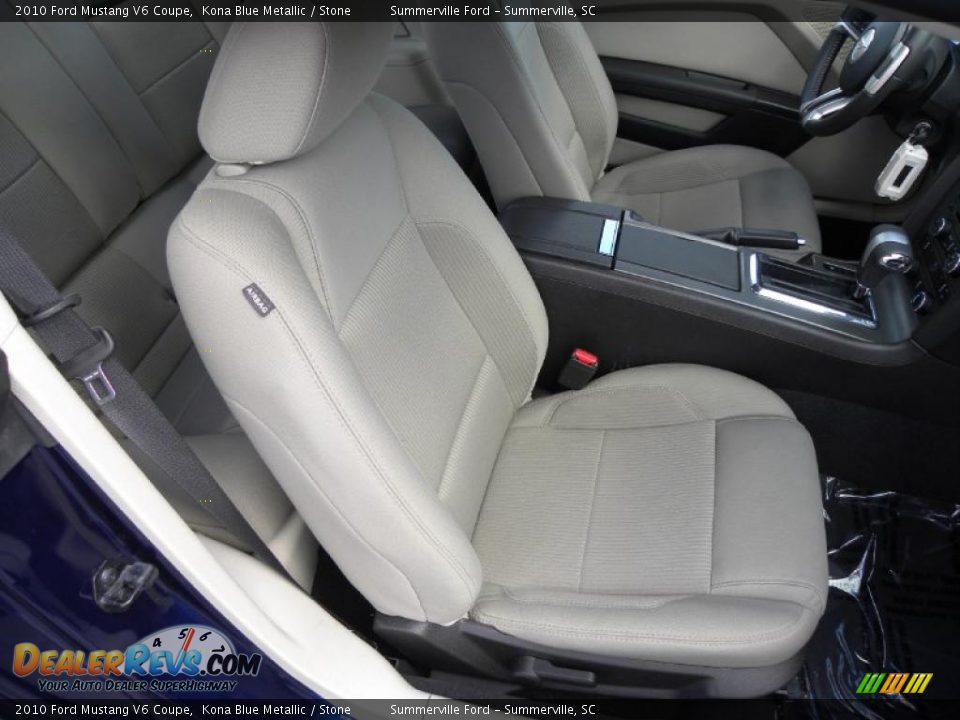2010 Ford Mustang V6 Coupe Kona Blue Metallic / Stone Photo #7