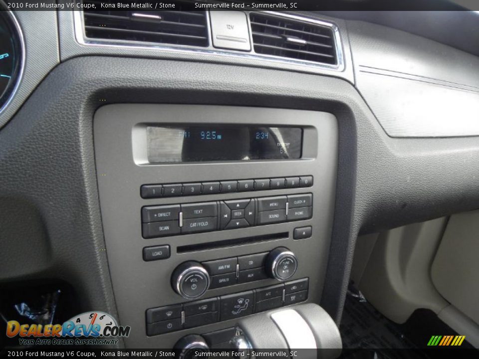 2010 Ford Mustang V6 Coupe Kona Blue Metallic / Stone Photo #17