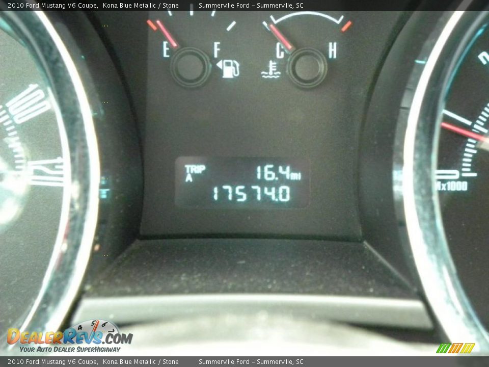 2010 Ford Mustang V6 Coupe Kona Blue Metallic / Stone Photo #20