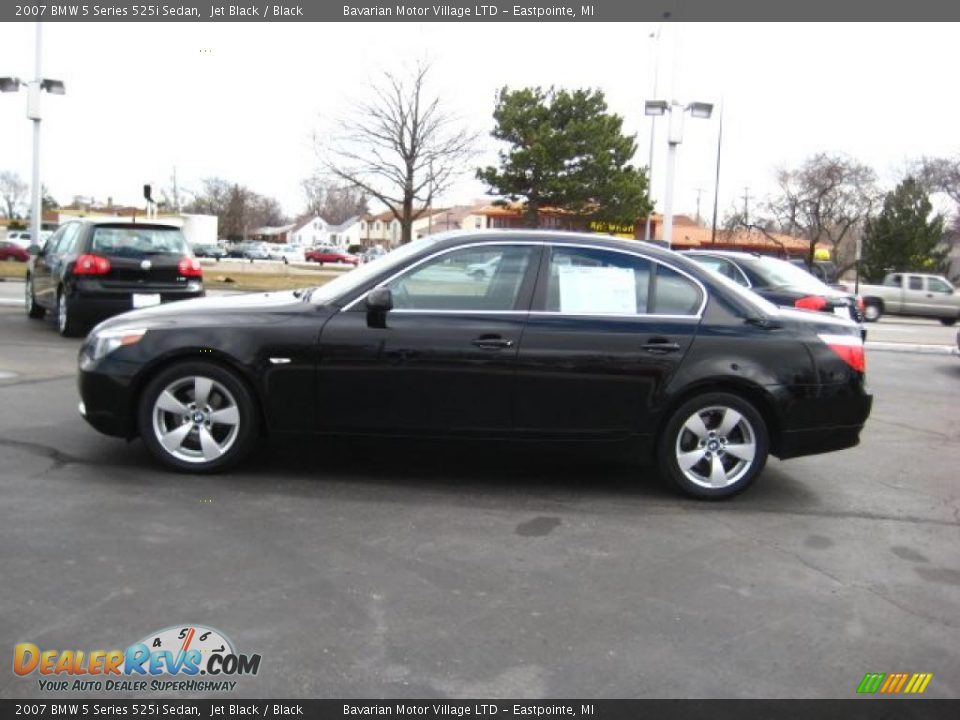 2007 BMW 5 Series 525i Sedan Jet Black / Black Photo #2