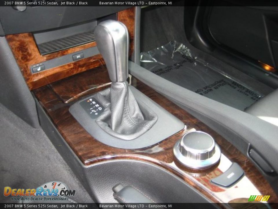 2007 BMW 5 Series 525i Sedan Jet Black / Black Photo #18