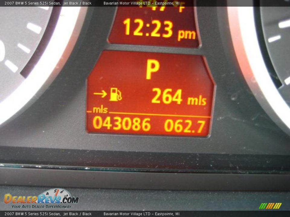 2007 BMW 5 Series 525i Sedan Jet Black / Black Photo #22