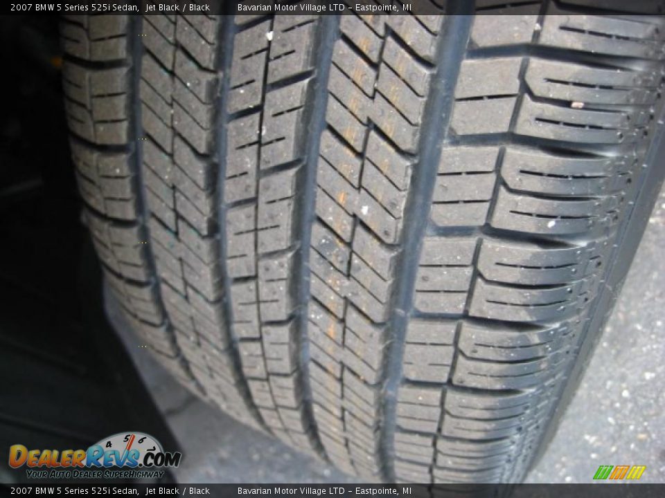 2007 BMW 5 Series 525i Sedan Jet Black / Black Photo #24
