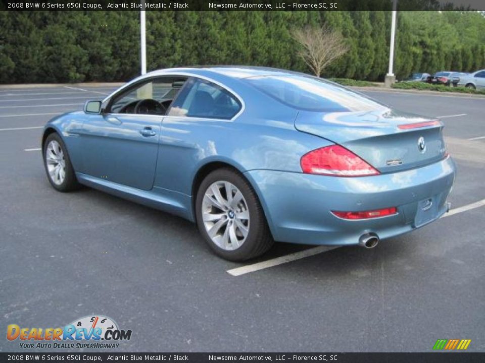 2008 BMW 6 Series 650i Coupe Atlantic Blue Metallic / Black Photo #2