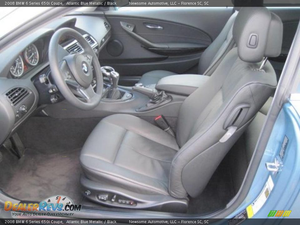 2008 BMW 6 Series 650i Coupe Atlantic Blue Metallic / Black Photo #3