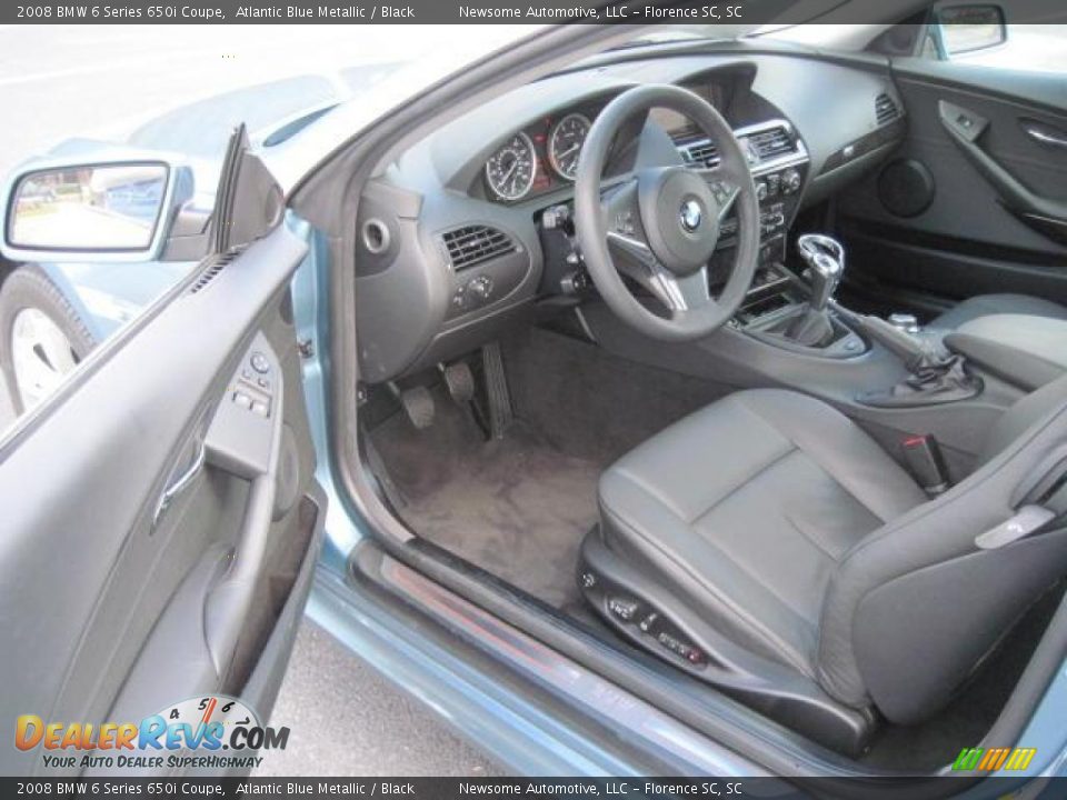 2008 BMW 6 Series 650i Coupe Atlantic Blue Metallic / Black Photo #4