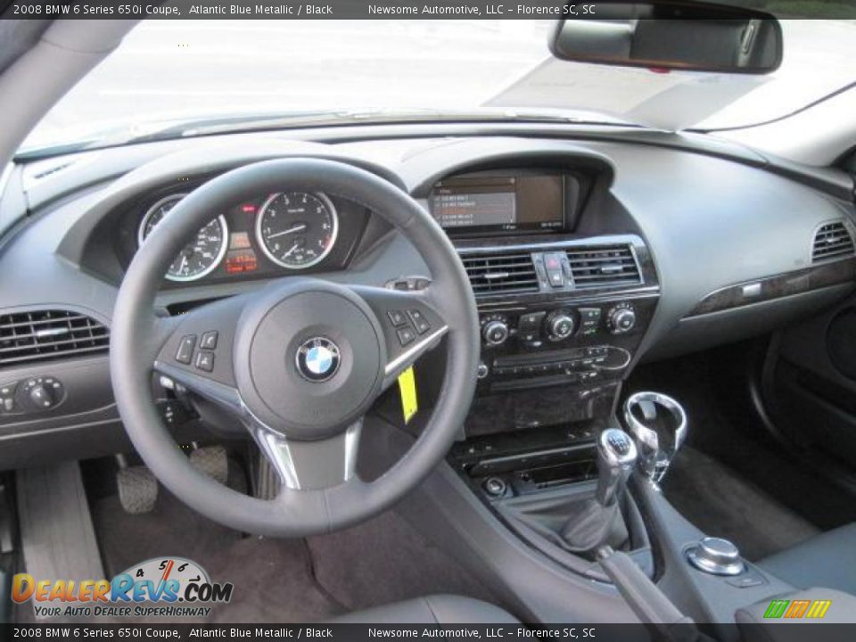 2008 BMW 6 Series 650i Coupe Atlantic Blue Metallic / Black Photo #6