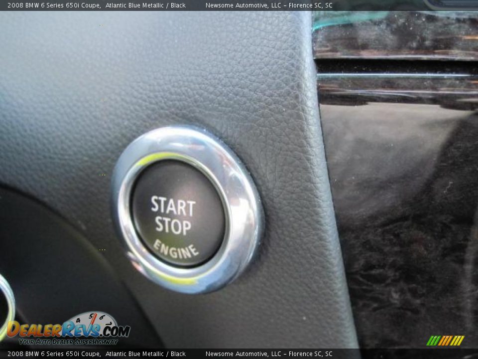 2008 BMW 6 Series 650i Coupe Atlantic Blue Metallic / Black Photo #11
