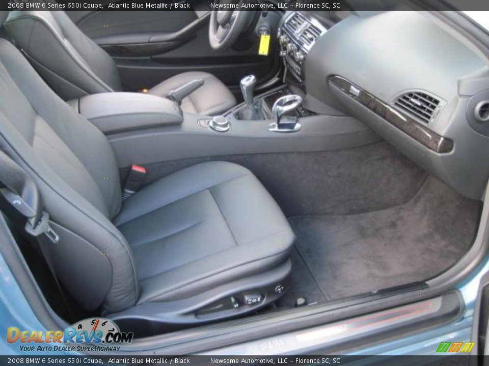 2008 BMW 6 Series 650i Coupe Atlantic Blue Metallic / Black Photo #20