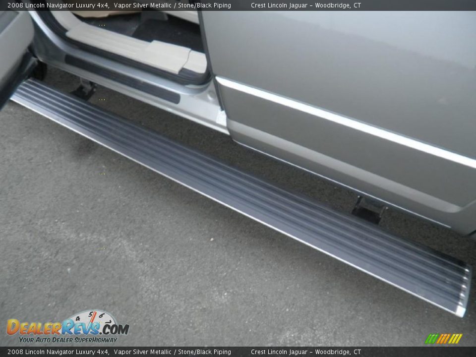 2008 Lincoln Navigator Luxury 4x4 Vapor Silver Metallic / Stone/Black Piping Photo #20