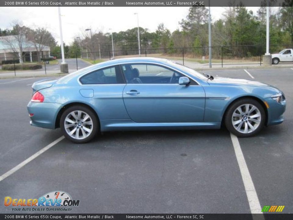 2008 BMW 6 Series 650i Coupe Atlantic Blue Metallic / Black Photo #25