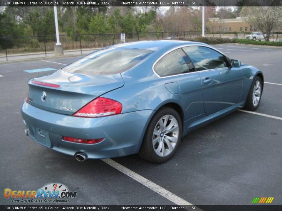 2008 BMW 6 Series 650i Coupe Atlantic Blue Metallic / Black Photo #26