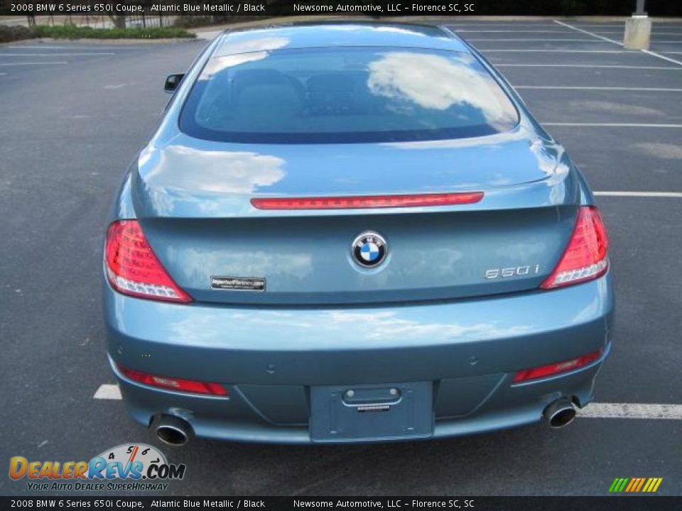 2008 BMW 6 Series 650i Coupe Atlantic Blue Metallic / Black Photo #27