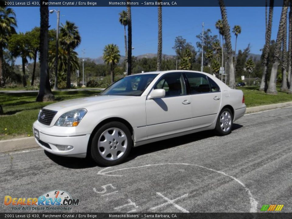 2001 Lexus LS 430 Parchment Crystal / Ecru Beige Photo #2