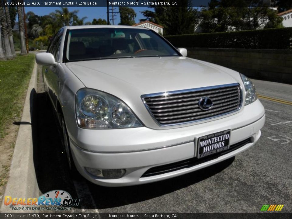 2001 Lexus LS 430 Parchment Crystal / Ecru Beige Photo #3