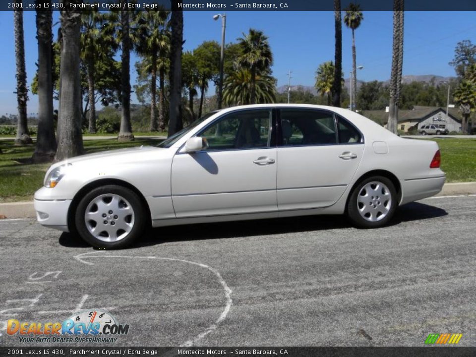 2001 Lexus LS 430 Parchment Crystal / Ecru Beige Photo #4