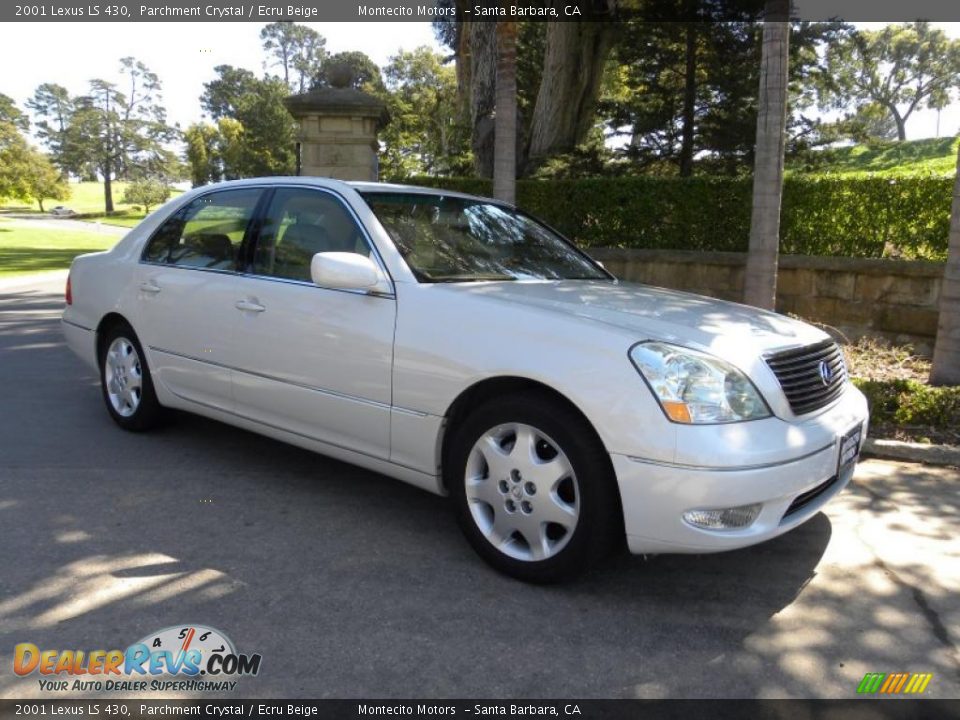 2001 Lexus LS 430 Parchment Crystal / Ecru Beige Photo #6