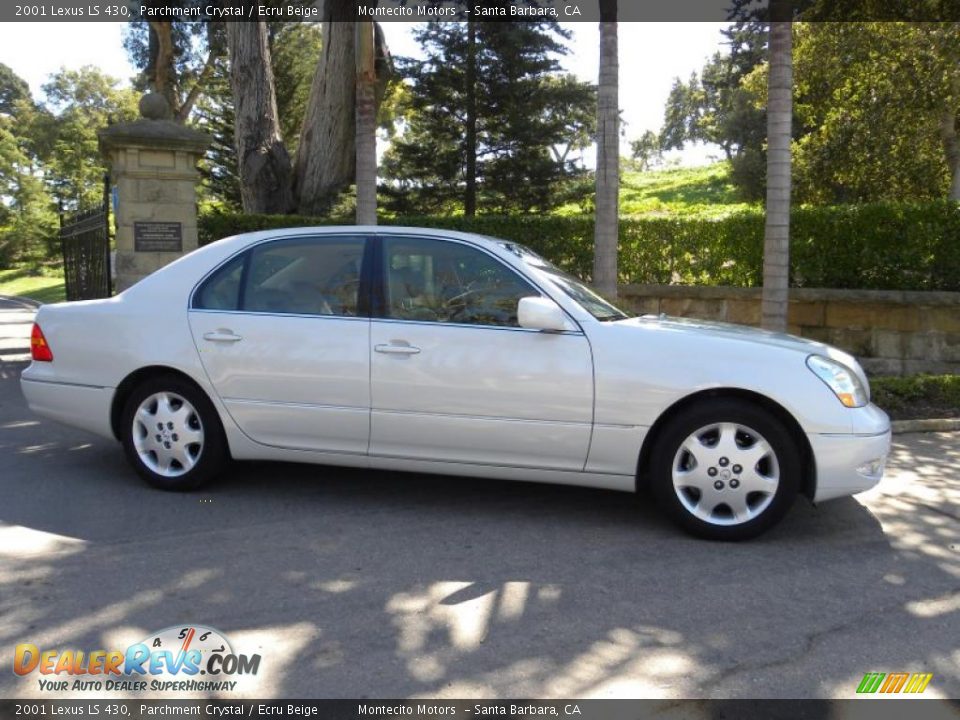 2001 Lexus LS 430 Parchment Crystal / Ecru Beige Photo #7