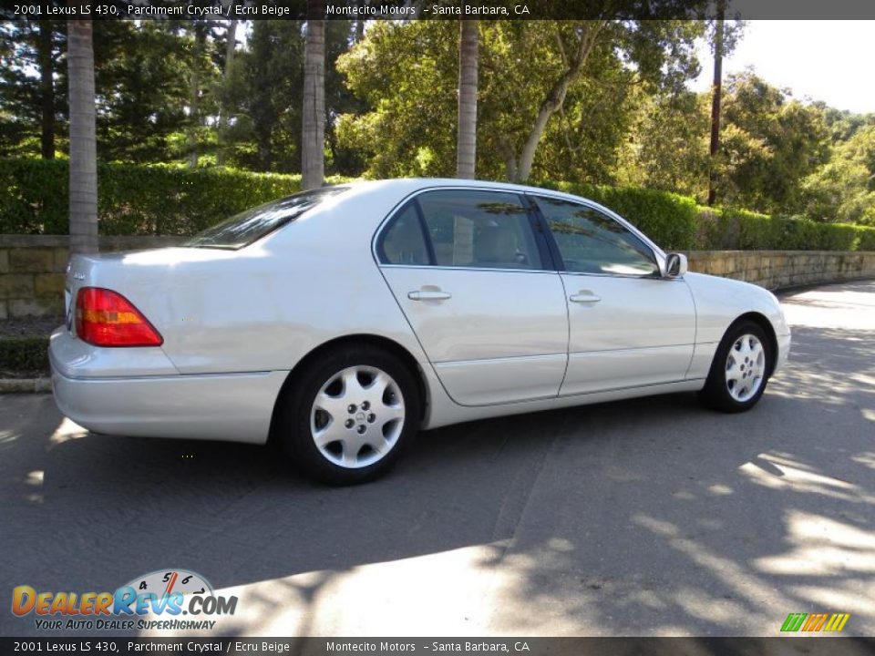 2001 Lexus LS 430 Parchment Crystal / Ecru Beige Photo #8