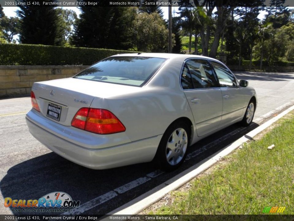 2001 Lexus LS 430 Parchment Crystal / Ecru Beige Photo #9