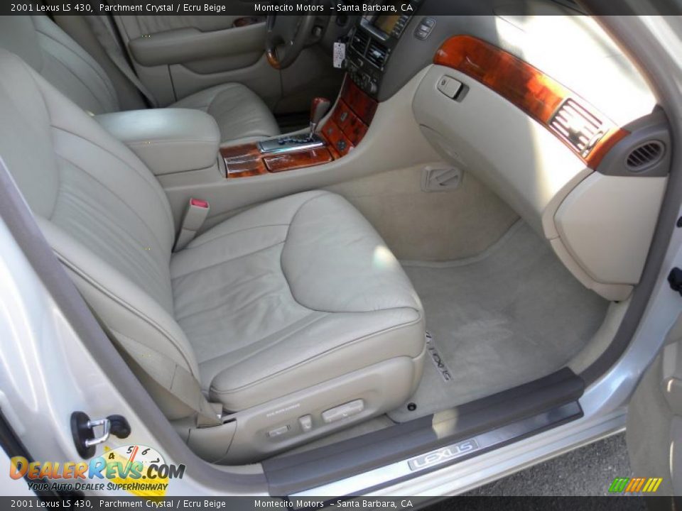 2001 Lexus LS 430 Parchment Crystal / Ecru Beige Photo #11