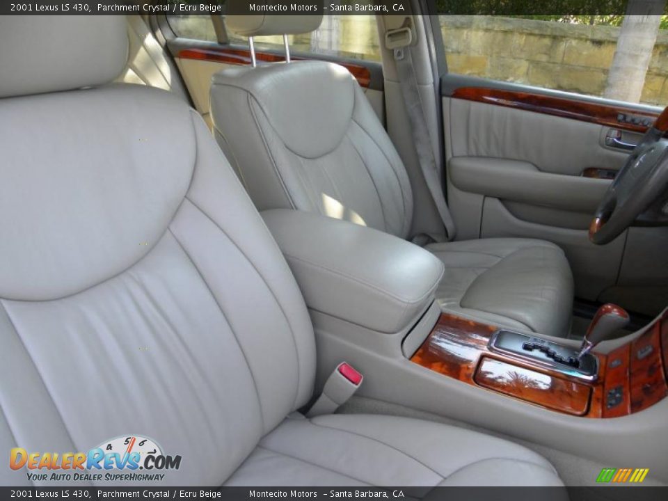 2001 Lexus LS 430 Parchment Crystal / Ecru Beige Photo #12