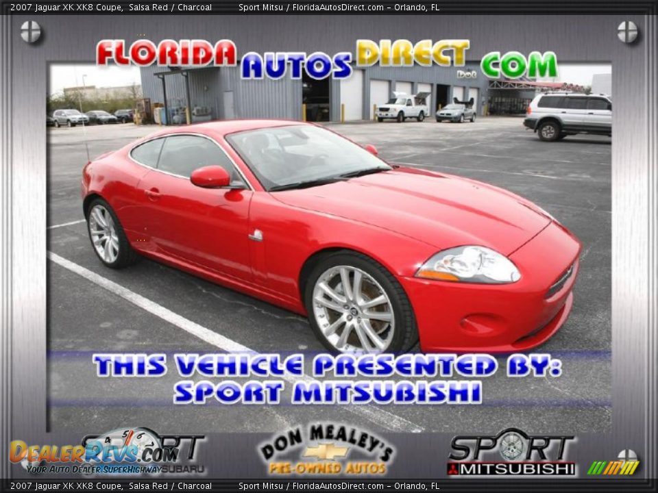 2007 Jaguar XK XK8 Coupe Salsa Red / Charcoal Photo #1