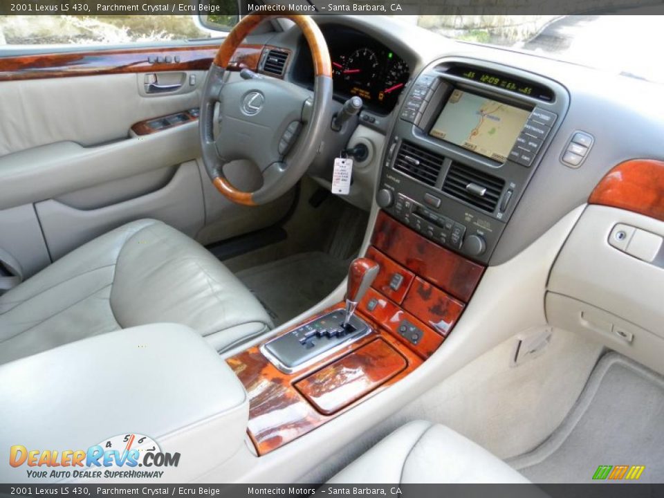2001 Lexus LS 430 Parchment Crystal / Ecru Beige Photo #13
