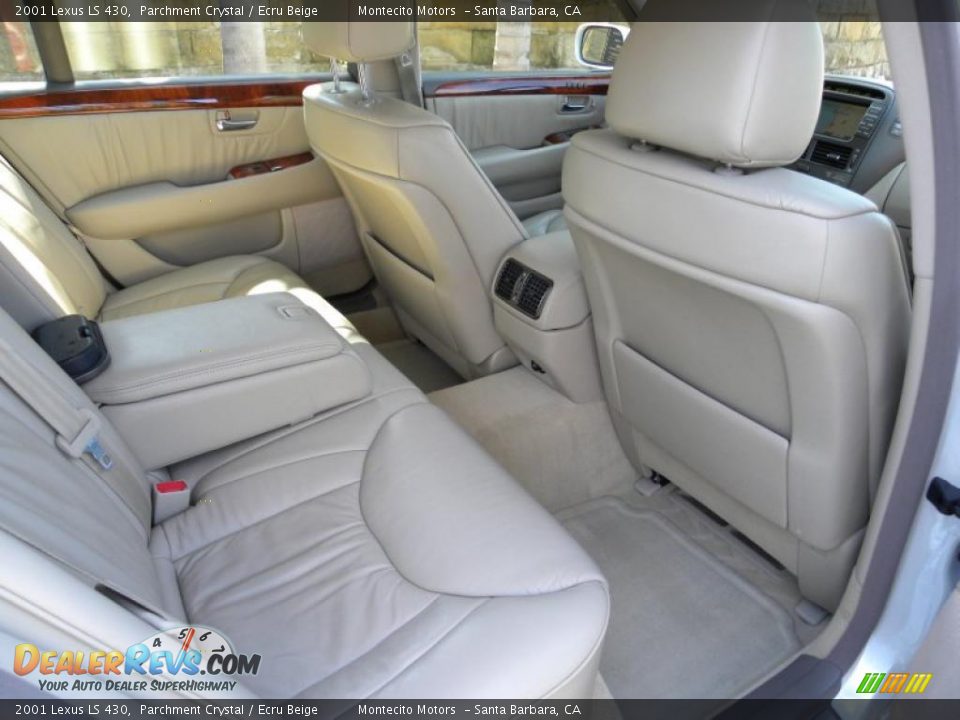 2001 Lexus LS 430 Parchment Crystal / Ecru Beige Photo #14