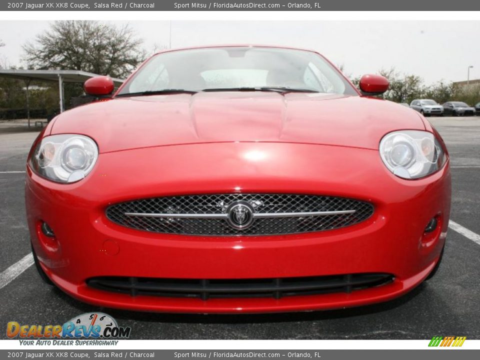 2007 Jaguar XK XK8 Coupe Salsa Red / Charcoal Photo #3