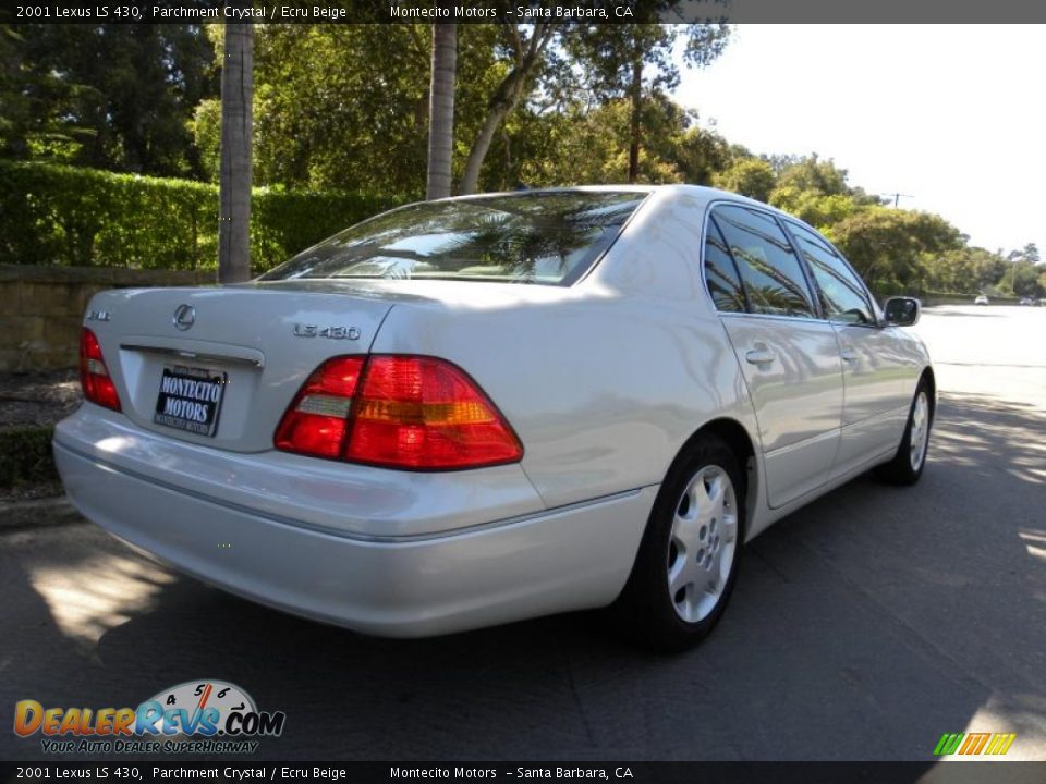 2001 Lexus LS 430 Parchment Crystal / Ecru Beige Photo #16