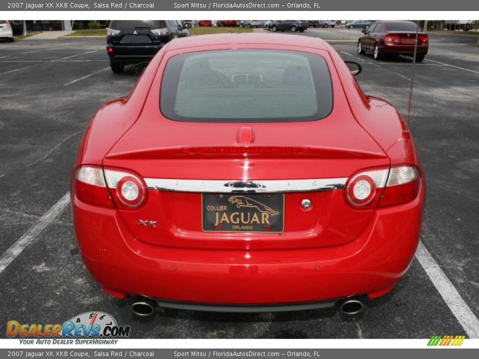 2007 Jaguar XK XK8 Coupe Salsa Red / Charcoal Photo #6