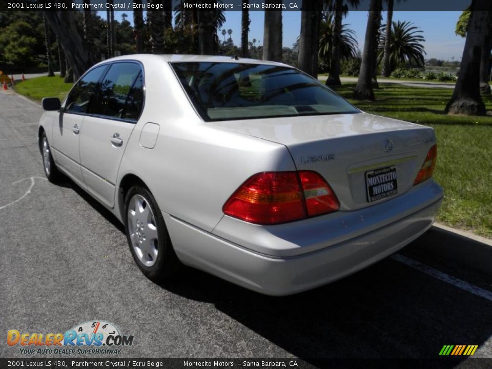 2001 Lexus LS 430 Parchment Crystal / Ecru Beige Photo #19
