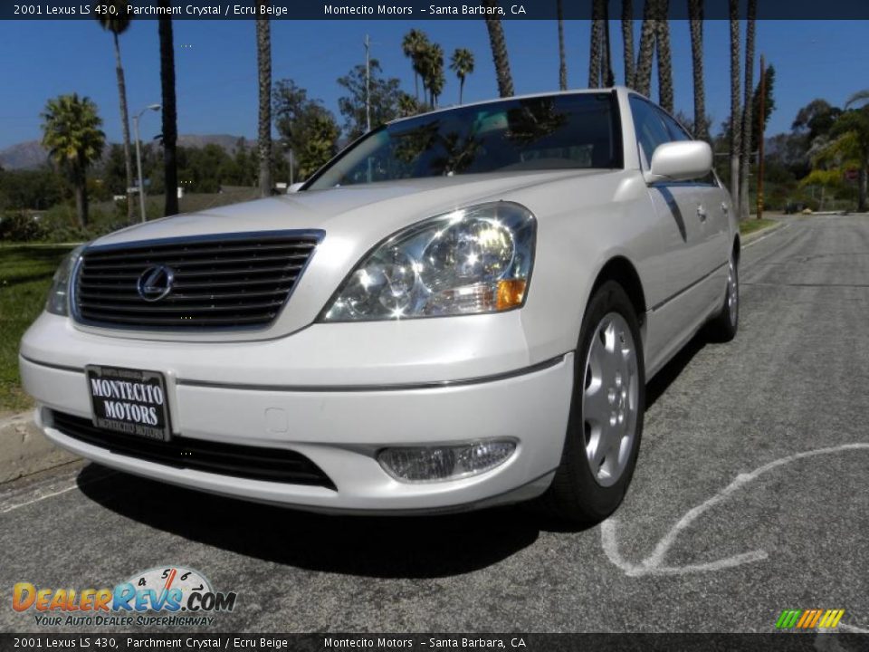 2001 Lexus LS 430 Parchment Crystal / Ecru Beige Photo #21