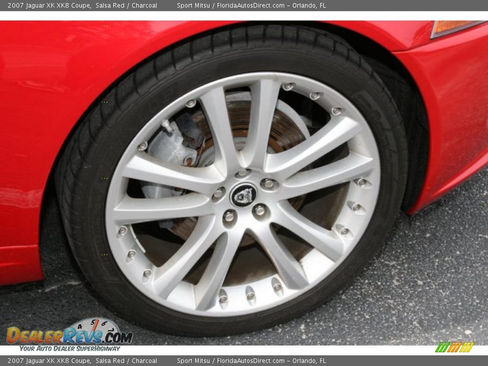 2007 Jaguar XK XK8 Coupe Salsa Red / Charcoal Photo #23