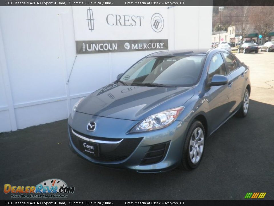 2010 Mazda MAZDA3 i Sport 4 Door Gunmetal Blue Mica / Black Photo #1