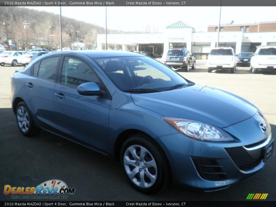 2010 Mazda MAZDA3 i Sport 4 Door Gunmetal Blue Mica / Black Photo #3