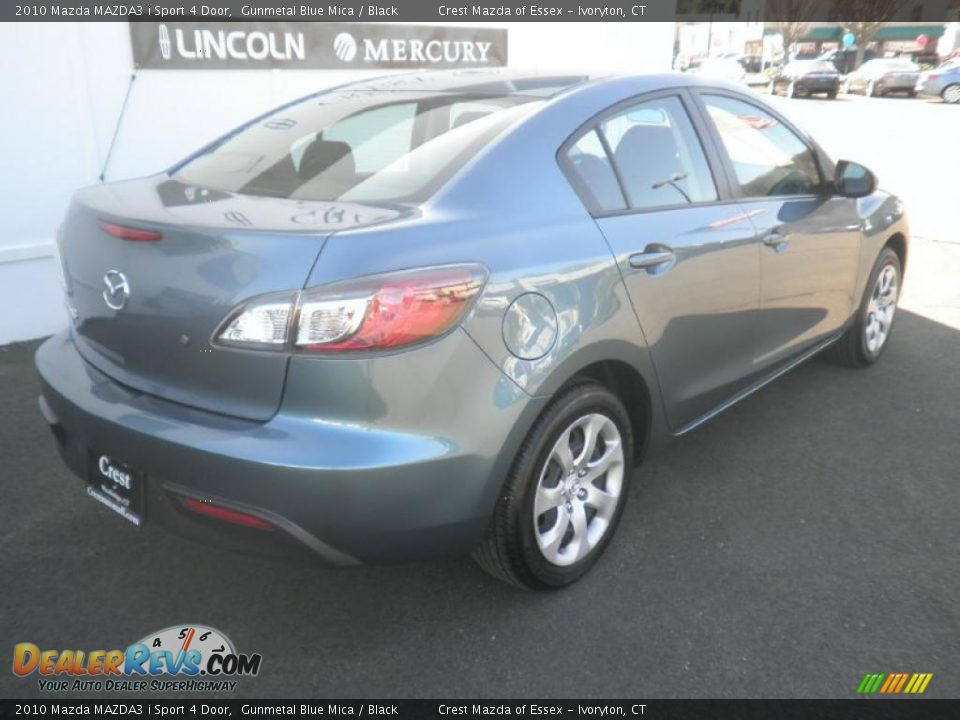 2010 Mazda MAZDA3 i Sport 4 Door Gunmetal Blue Mica / Black Photo #8