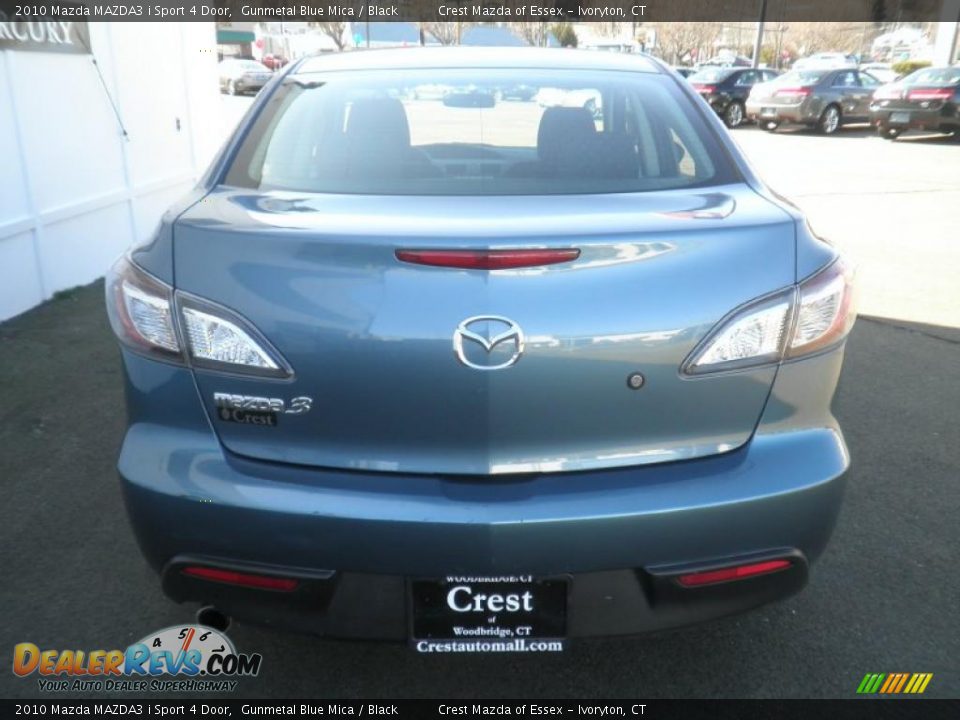 2010 Mazda MAZDA3 i Sport 4 Door Gunmetal Blue Mica / Black Photo #9