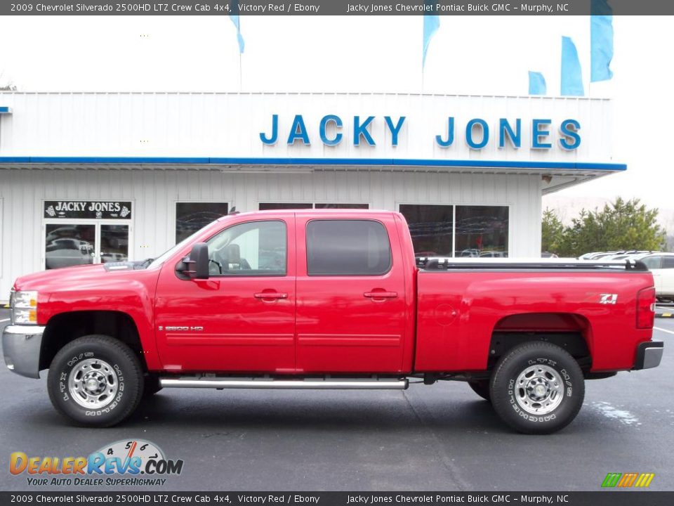 2009 Chevrolet Silverado 2500HD LTZ Crew Cab 4x4 Victory Red / Ebony Photo #1