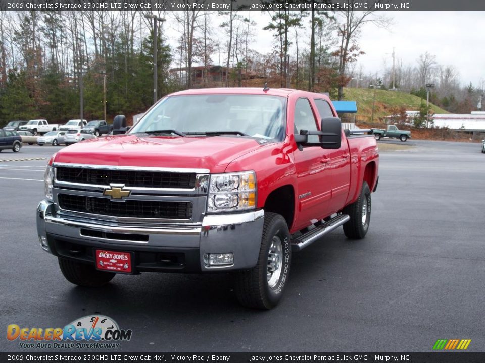 2009 Chevrolet Silverado 2500HD LTZ Crew Cab 4x4 Victory Red / Ebony Photo #12
