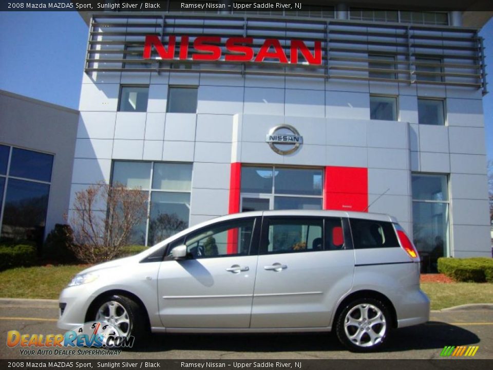 2008 Mazda MAZDA5 Sport Sunlight Silver / Black Photo #5