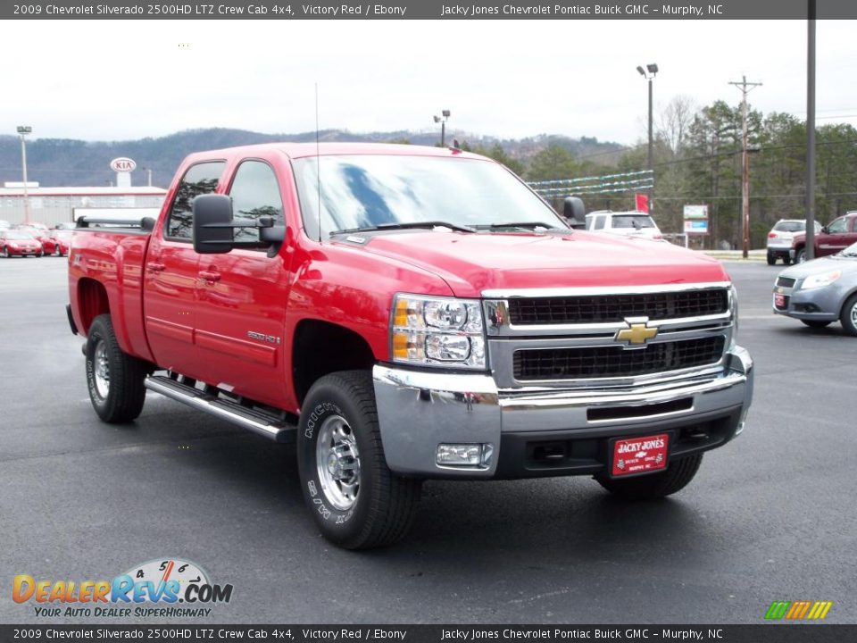 2009 Chevrolet Silverado 2500HD LTZ Crew Cab 4x4 Victory Red / Ebony Photo #21